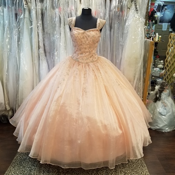 Mori Lee Dresses & Skirts - Peach Blush Fairy Ballgown
